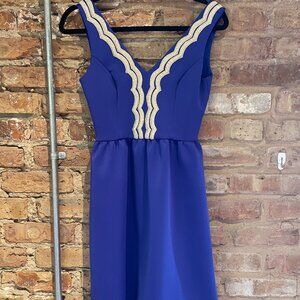 Lilly Pulitzer Rorey Dress in Royal Purple Extra Small